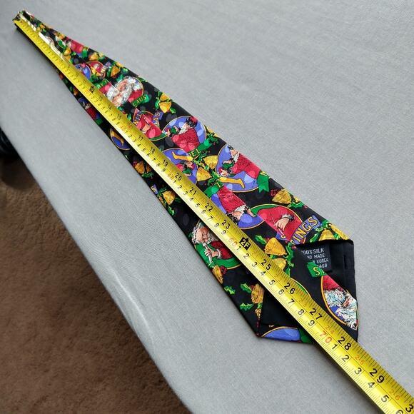 Santa Claus Christmas Men's Neck Tie Noel Winter Holiday Old Saint Nick Nicholas - Picture 6 of 7